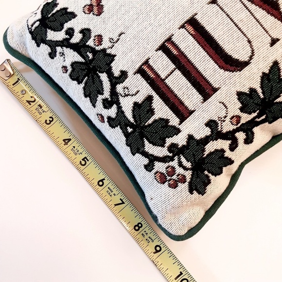 Tapestry "BAH HUMBUG" Holiday Accent Pillow 12 x 9 - Picture 4 of 7